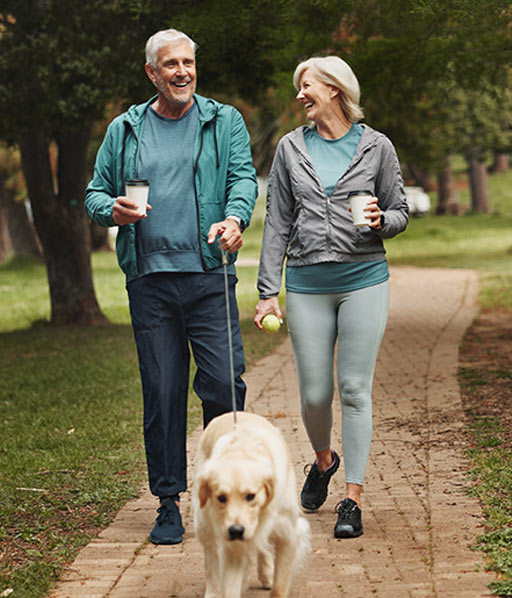 Couple with Dog