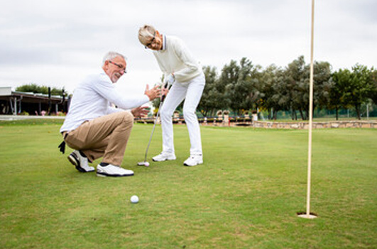 Golfing